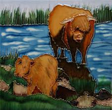 Load image into Gallery viewer, Small Ceramic Art Tiles