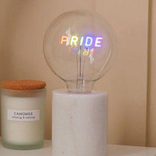Load image into Gallery viewer, Led Text Bulb Marble Lamp